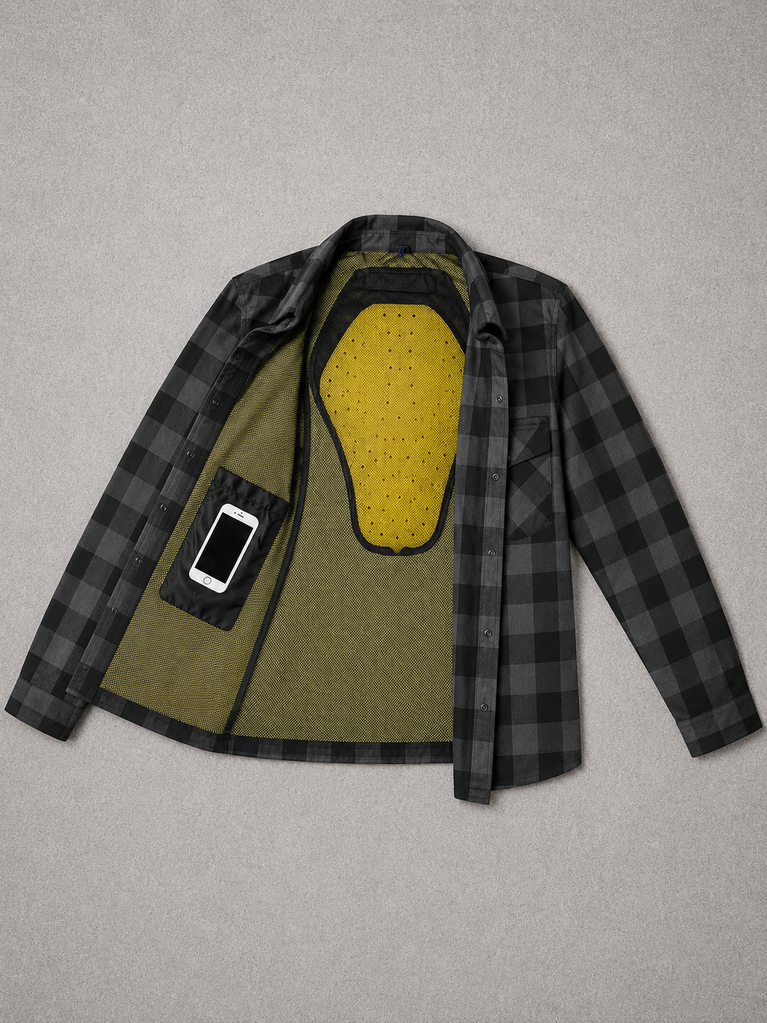 Kevlar lined Flannel riding shirt/jacket