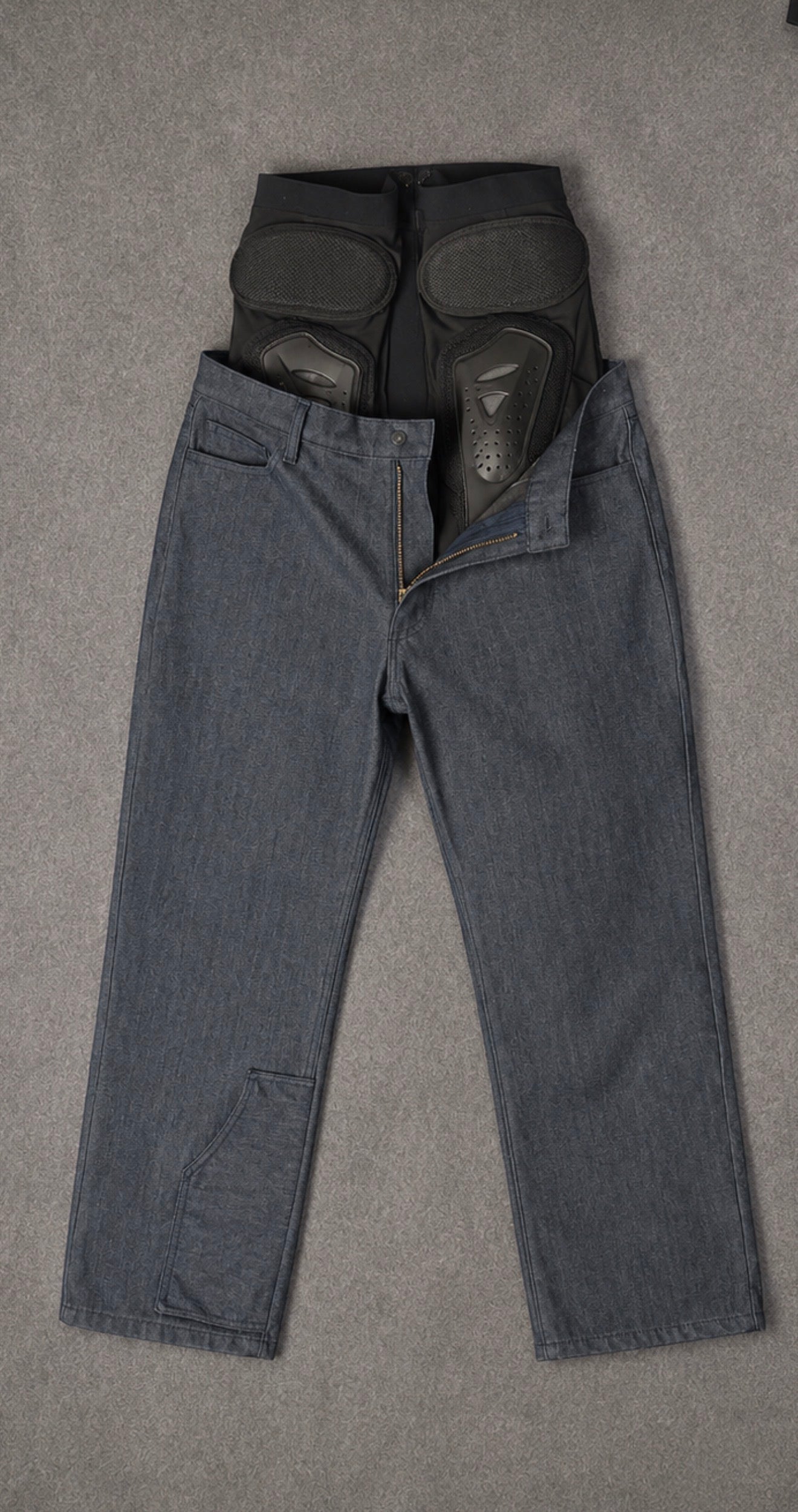 Vroomiez 213 Riding Jean W/ removable under amror